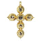 Pendentif Pendentif croix géorgienne des années 1780 avec diamants taille rose 58 Facettes 24275-0345