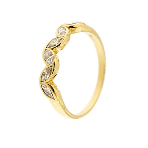 Bague 56 Bague Riviera en diamant de 0,42 ct 58 Facettes 33607