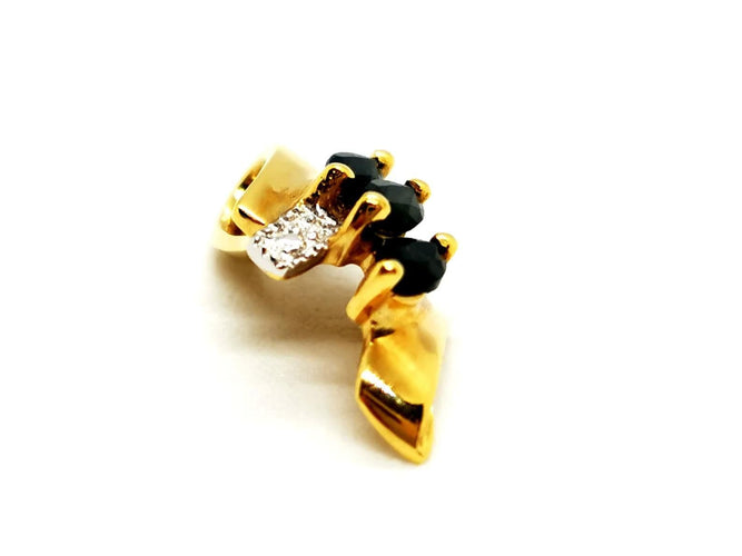 Pendentif Pendentif Pendentif Or jaune Saphir 58 Facettes 1141387CD