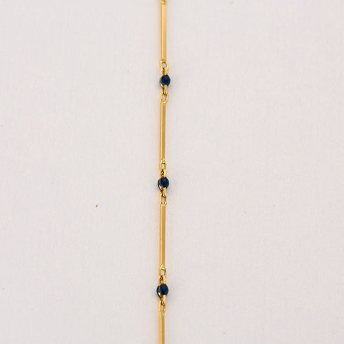 Collier Fin collier ou jaune 58 Facettes MEA4303