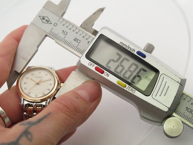 Montre montre CHAUMET paris 1780 quartz 27 mm diamants or & acier palladie 58 Facettes 260928