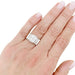 Bague 50 Bague platine, or blanc, diamants. 58 Facettes 34005