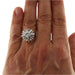 Bague 51 Bague en or blanc avec diamants taille brillant et diamants taille baguette 58 Facettes G3674