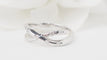 Bague 50 Bague croisée en or blanc et diamants 58 Facettes 30472