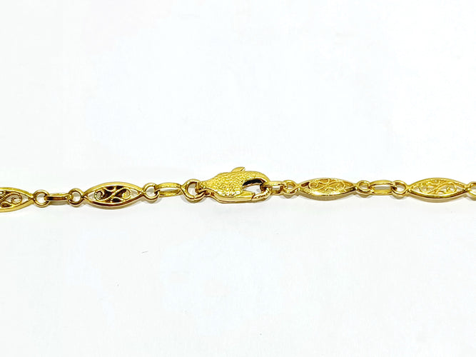 Collier Collier or jaune Art Déco 58 Facettes