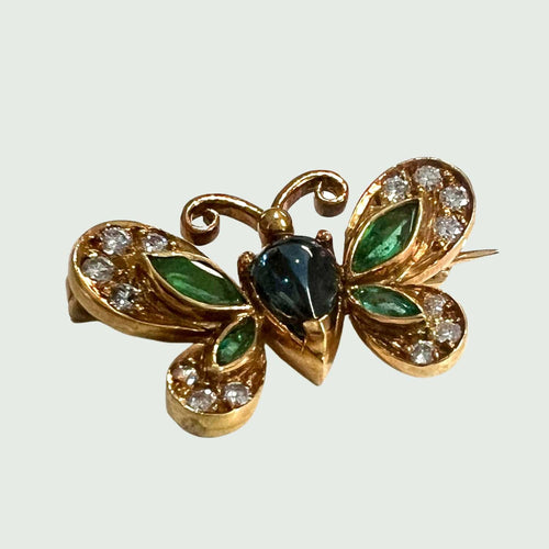 Broche BROCHE MARIPOSA ESTILO RETRO 58 Facettes Q907A