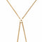 Collier Collier coulissant vintage en or jaune avec chaîne gourmette en forme de cœur 58 Facettes G13977