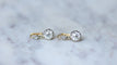 Boucles d'oreilles Dormeuses diamants 2,45 Cts, ors et platine 58 Facettes