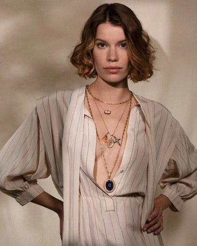 Pendentif Médaillon ouvrant navette diamant taille rose 58 Facettes