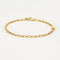 Bracelet Gourmette or jaune 58 Facettes LP155