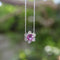 Vintage Platinum Pink Sapphire and Diamond Necklace 58 Facettes A2003H