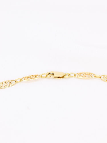 Collier Collier chaîne maille filigrane or jaune 58 Facettes 1162.2