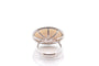 Bague 53 Bague diamants or blanc et nacre 58 Facettes 27517