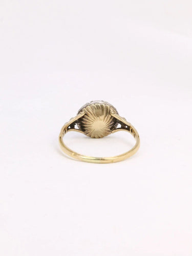 Bague Bague marguerite ancienne, diamants taille rose 58 Facettes J306
