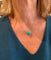 Collier Collier Turquoise 14mm Or Jaune 18 Carats 58 Facettes C117