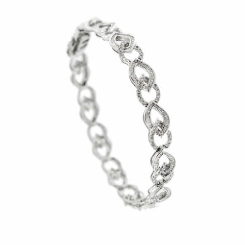 Bracelet Bracelet motifs navette diamants 58 Facettes 30428