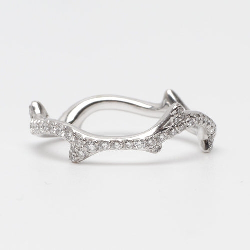 Bague 56 DIOR - Bague Bois de rose en or blanc et diamants 58 Facettes