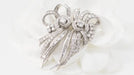 Broche Broche Art déco double clips en or blanc et platine, diamants 58 Facettes 32946