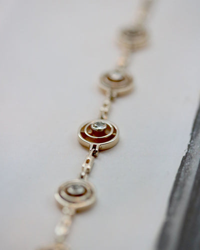 Bracelet Bracelet Articulé en Deux Ors et Diamant 58 Facettes A11343