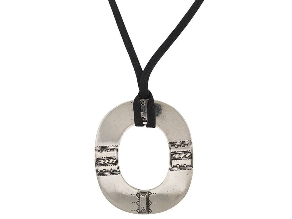 Collier collier pendentif HERMES isthme touareg argent massif 58 Facettes 262859