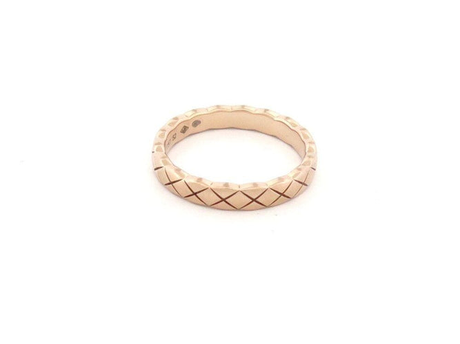 Bague 52 bague CHANEL coco crush mini en or beige rose 58 Facettes 262105