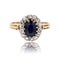 Bague 50 Bague marguerite ancienne saphir diamants 58 Facettes 24-032