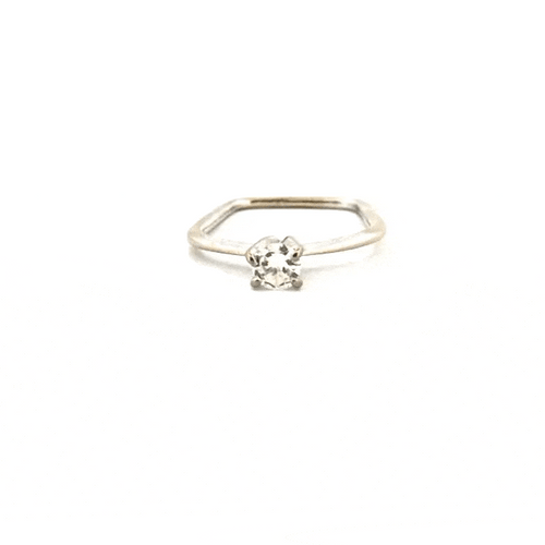 Bague 48 Solitaire Or Blanc et diamant 58 Facettes 72-GS37666
