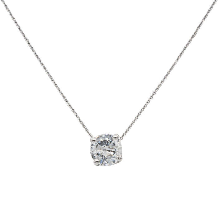 Collier Collier Solitaire Or blanc Diamant 58 Facettes 2538671CN