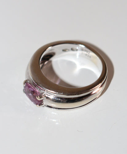 Bague 50 BOUCHERON - bague Axelle saphir rose 58 Facettes 042