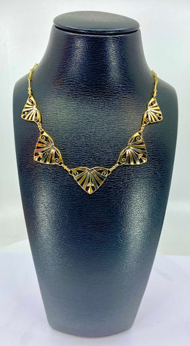 Collier Collier draperie en or jaune et or blanc, époque 1900/1930 58 Facettes AB394
