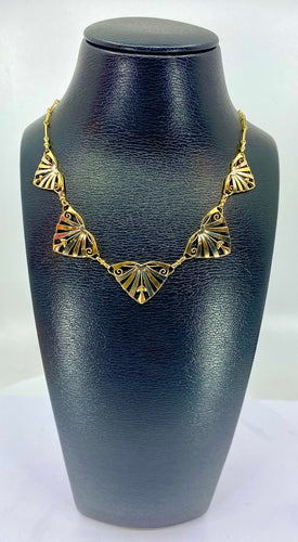 Collier Collier draperie or jaune et or blanc, époque 1900/1930 58 Facettes AB394