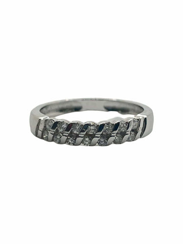 Bague 52 Demi Alliance or et diamants 0,21 ct 58 Facettes 00005001