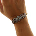 Bracelet Bracelet de style ancien en or rose et argent avec diamants et rubis 58 Facettes G3614