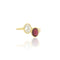 Toi & Moi yellow gold diamond and ruby ring 