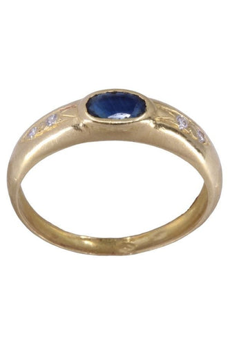 Bague 54 Bague moderne saphir et diamants 58 Facettes 084561