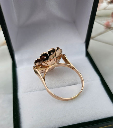 Bague 54 Bague Fleur Saphir étoilé 58 Facettes 82