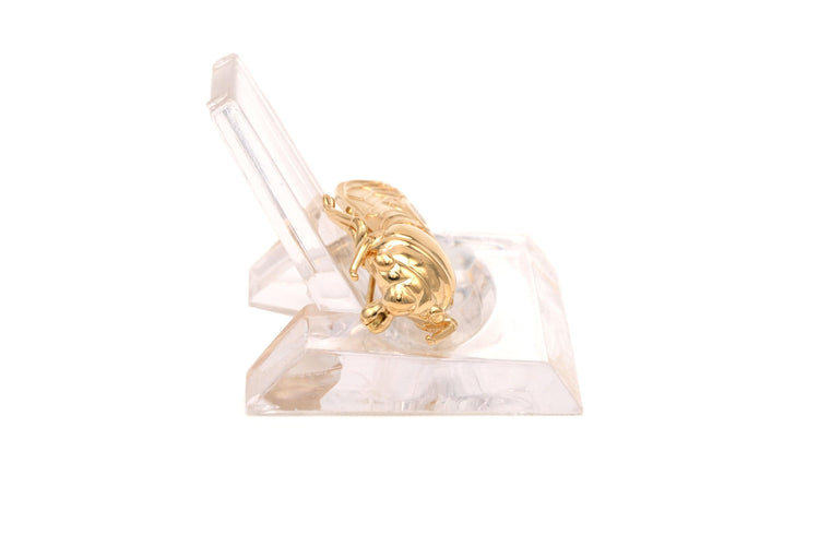 Broche Broche contemporaine en or jaune et blanc 18 carats sertie de diamants 58 Facettes B512