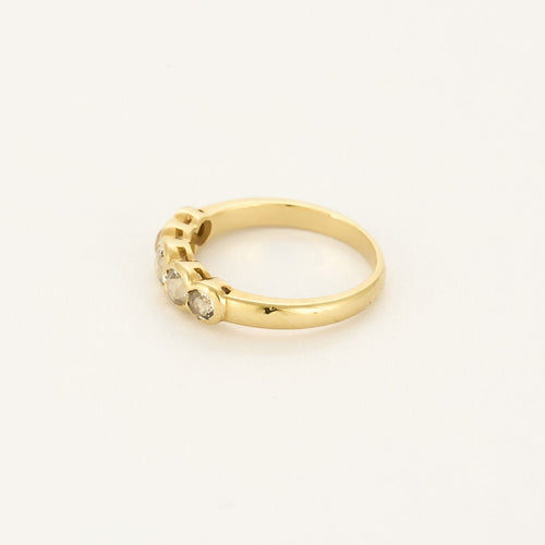 Bague 56,5 Bague jarretière or jaune et diamants 58 Facettes B250218