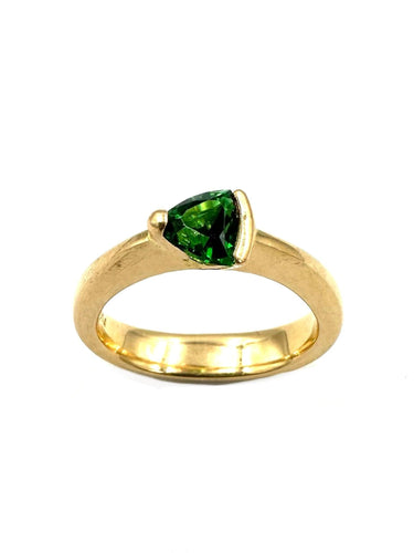 Bague 54 Bague or rose grenat tsavorite 58 Facettes