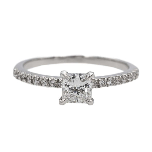 Bague 53 Bague Solitaire Or blanc Diamant 58 Facettes 578719RV