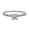 Bague 53 Bague Solitaire Or blanc Diamant 58 Facettes 578719RV