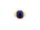 Bague 53 vintage bague HERMES cabochon lapis lazuli en or jaune 18k t 53 ecrin 58 Facettes 267840