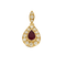 Pendentif Pendant en or jaune, rubis et diamants 58 Facettes GU299X2