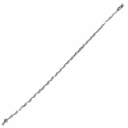 Náramek Náramek z bílého zlata 18k a briliantových diamantů 58 Facettes 4G747