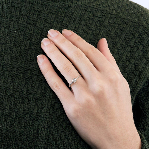 Bague Bague  brillants or blanc 58 Facettes 2086185