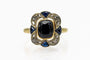 Bague 49 Bague Art Déco en or jaune avec spinelle, diamants et saphirs, début du XXe siècle 58 Facettes 9589