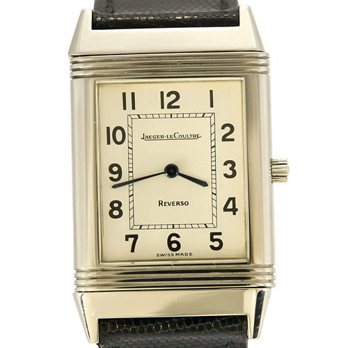 Horloge Jaeger Lecoultre Model Reverso klassiek in staal 58 Facettes