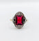 Bague 56.5 Bague Art Déco or, pierre rouge (circa 1930) 58 Facettes A05843