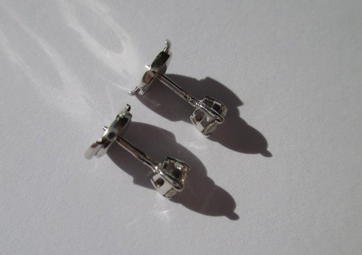 Boucles d'oreilles Clous d’oreilles diamants 0,50 ct or blanc 58 Facettes