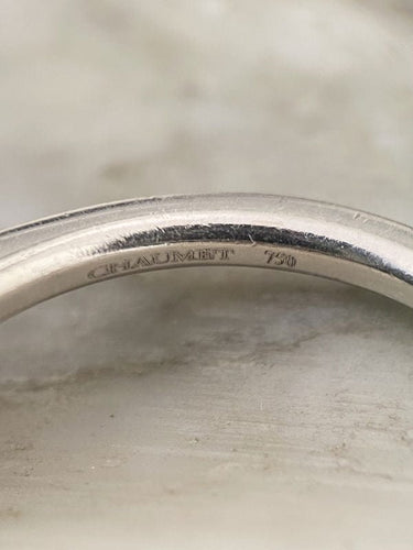 Bague 57 Bague CHAUMET en or blanc 18K modèle « Attrape-moi si tu m’aimes » 58 Facettes